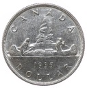1 dolar - Kanoe - Kanada - 1935 rok Rok 1935