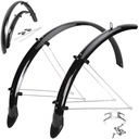 ВЕЛОСИПЕДНЫЕ КРЫЛЬЯ С КОМПЛЕКТОМ БРЫЗГОВИКОВ ПЕРЕДНИЕ ЗАДНИЕ ORION 28 x 36 мм