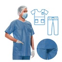 Одноразовый медицинский комплект СМС 40г, толстовка и штаны.