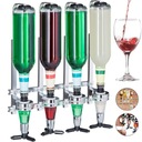 4 BUTELKI STYLIZOWANE NA BUTELKI DO NAPOJÓW ALKOHOLOWYCH, DOZOWNIK DO WINO
