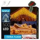 НАРУЖНЫЕ СОСЬКИ 500LED ПОСТОЯННЫЕ + ВСПЫШКИ ТЕПЛЫЕ ЛАМПЫ IP44 20м СВЕТОДИОДНЫЕ ЗАНАВЕСЫ