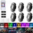 6 STUFF WIRELESS HEADLIGHT FLASHER LED STURDY 8 COLORS USB Z CONSOLE  photo 15
