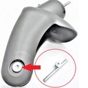 Ось+колёсные болты передней части коляски Adamex Vicco