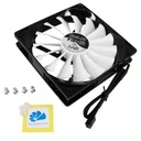 3xAAB BLACK JET FAN 12-CM SUPER CHŁODZENIE NAJMOCNIEJSZY WENTYLATOR 170m3/h