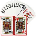 ИГРОВЫЕ КАРТЫ, ДВЕ КОЛОДЫ 2х54, С ПЛАСТИКОВЫМ ПОКРЫТИЕМ