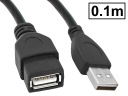 USB2.0 HighSpeed ​​удлинитель 480Мбит/с А/вилка-А/розетка 0,1м