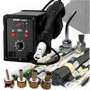 858D II МАШИНА ДЛЯ СВАРКИ ПЛАСТМАССОВ, 700 ВТ, 5 НАСАДОК + НАСАДКА С ДЛИННОЙ СЕТКОЙ, 20 СВЯЗУЮЩИХ СИСТЕМ 0,6 кг