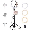 12-ДЮЙМОВАЯ КОЛЬЦЕВАЯ СВЕТОДИОДНАЯ ЛАМПА СО ШТАТИВОМ