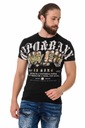 KOSZULKA MĘSKA CZARNA T-SHIRT CIPO BAXX MONEY: XXL EAN (GTIN) 4062765336400