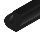 USZCZELKA UNIWERSALNA DO SZYB OKIEN GUMOWA OSŁONA KRAWĘDZI PROFIL S EPDM 1m