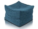 60x45 ГОЛУБОЙ КУБ ПУФФ С 3D УЗОРОМ НОВИНКА