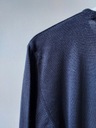 Knowledge Cotton Apparel sveter 100% merino WADA Odtieň námornícky modrý