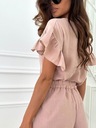 Женский комплект оверсайз из МУСЛИНА, блузка, муслиновые шорты, удобный для лета, S/M