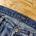 Džínsové nohavice ARMANI JEANS Modré Rovné Pánske 34 Veľkosť 34