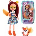 Enchantimals Lalka+zwierzątko Felicity Fox and Flick, laleczka i lisem. Wysokość produktu 16 cm