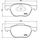 Тормозные колодки BREMBO P24061.