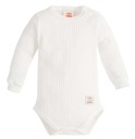 MAKOMA BODY NIEMOWLĘCE DŁUGI RĘKAW BAWEŁNA W PRĄŻEK ECRU 86