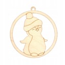 РОЖДЕСТВЕНСКОЕ УКРАШЕНИЕ, ФАНЕРА, 7,5 СМ, 1 ШТ. ПИНГВИН