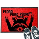 ВХОДНОЙ Коврик КРАСНЫЙ 60Х40СМ ВИРУСНЫЙ ТИКТОК ЕНОТ ПЕДРО ПЕДРО УЗОРЫ