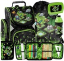НАБОР ИЗ 5 ПРЕДМЕТОВ MINECRAFT SCHOOL ШКОЛЬНАЯ ИГРА PIXEL MINECRAFT SCHOOL BAG
