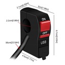 ПЕРЕКЛЮЧАТЕЛЬ СВЕТА ВКЛ. ВЫКЛ МОТОЦИКЛ ДВИГАТЕЛЬ QUAD с USB-ВХОДОМ