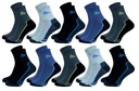 10 мужских длинных хлопковых НОСКОВ 42-46 Разноцветные спортивные носки