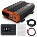 PRZETWORNICA SAMOCHODOWA 24V 230V 2500W SINUS LCD
