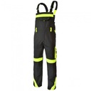 Spodnie ODBLASKOWE Ogrodniczki BHP MOCNE VIS r.64