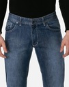 Nohavice Džínsy Pánske džínsy HUNTER 110/SN3 W42L36 Odtieň námornícky modrý