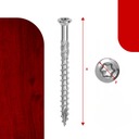 Nerezové vruty do dřeva 5x70 terasové ocel C1 TORX 100 ks Kód výrobce 5x70 C1 200