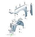 SPOILER PASSAGE DE ROUE SKODA SUPERB III AVANT GAUCHE OE 3V0853887photo 7