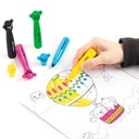 Фломастеры KIDEA Jumbo с фигуркой 6 цветов, мишками Тедди, удобная детская ручка
