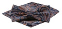 Комплект с галстуком-бабочкой и нагрудным платком — Alties — Темно-синий с оранжевыми вставками
