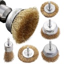 5x ПРОВОЛОЧНАЯ ЩЕТКА ДЛЯ ДРЕЛ, ОТВЕРТОК, МЕТАЛЛ ДЕРЕВЯННЫХ