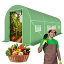БОЛЬШОЙ САДОВЫЙ ТУННЕЛЬ 4,5x2 ДЛЯ ОВОЩЕЙ ТЕПЛИЧНЫЙ ТЕНТ 9 м2 UV-4