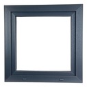 OKNO PCV 700 x 700 RU 1 x ANTRACYT ZEWNĘTRZNY