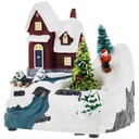 РОЖДЕСТВЕНСКАЯ ДЕРЕВНЯ ВОЛШЕБНАЯ ДЕРЕВНЯ РОЖДЕСТВЕНСКАЯ СЦЕНА РОЖДЕСТВЕНСКАЯ ЕЛКА СВЕТОДИОДНОЕ ДВИЖЕНИЕ