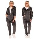 ЖЕНСКИЙ СПОРТИВНЫЙ КОМПЛЕКТ БАРХАТНЫЙ, БОЛЬШИЕ РАЗМЕРЫ, СВИТШОТ, СПОРТИВНЫЕ БРЮКИ