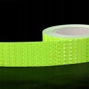 4× BANDE RÉFLÉCHISSANTE AUTOADHÉSIF AVERTISSEMENT 10 M X 5 CM VERTE FLUO GALETphoto 8