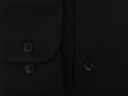 Czarna koszula męska z długim rękawem VILLARO L06 188-194 / 46-Slim Rozmiar 188-194/46