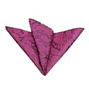 Ružová Čierna Žakárová vreckovka do vrecka saka Kolekcia Męskie
