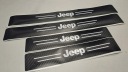 Защитная пленка на пороги Jeep Wrangler Carbon 4-дверные