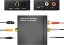 AV-адаптер Mozos Toslink — RCA (Cinch) черный (DAC01)