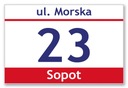 АЛЮМИНИЕВАЯ АДРЕСНАЯ ТАБЛИЧКА с номером дома 30х20