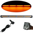 BELKA OSTRZEGAWCZA JEDNOSTRONNA POMARAŃCZOWA KOGUT STROBO LED 60CM 12V 24V