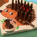 Detská logická hra Hedgehog Peg Board Jemná motorika pre batoľa Batérie sdff4457457