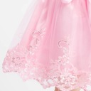 Elegantné dievčenské šaty Claire ružové, 92/98 Dominujúca farba ružová