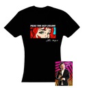 ZENEK MARTYNIUK: T-SHIRT DAMSKI OCZY ZIELONE ROZMIAR L +POCZTÓWKA Z AUTOGRA