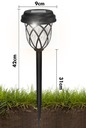 6 светодиодных солнечных ламп. Садовый фонарь, фонарь на стойке.
