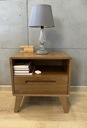 Nočný stolík bukový drevený blum užší nočný stolík s-40 cm Šírka nábytku 40 cm